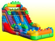 17ft Tall Building Blocks Water Slide