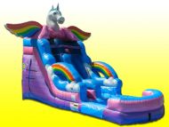 17ft Tall Unicorn Rainbow Water Slide